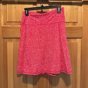 Carve Designs Red Polka Dot A-Line Skirt